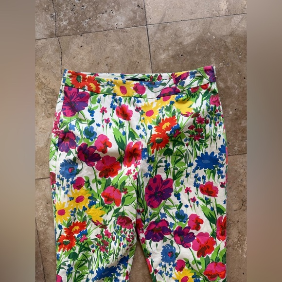 TALBOTS ladies lined size 12 floral pant NWT brand new never worn - Picture 5 of 8